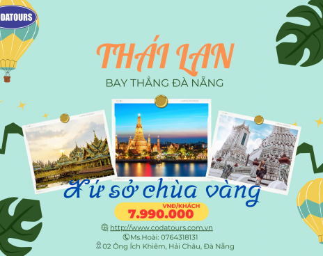 ĐÀ NẴNG – BANGKOK – PATTAYA (Air Asia)