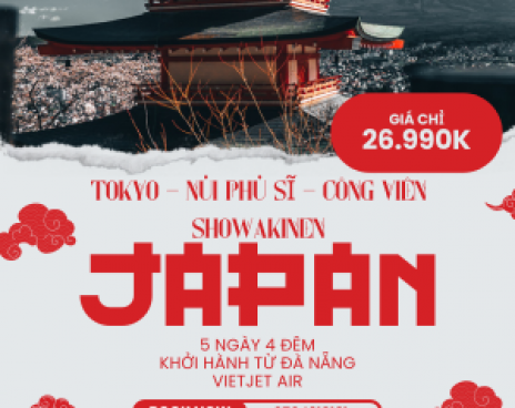 TOKYO – NÚI PHÚ SĨ – CÔNG VIÊN SHOWAKINEN